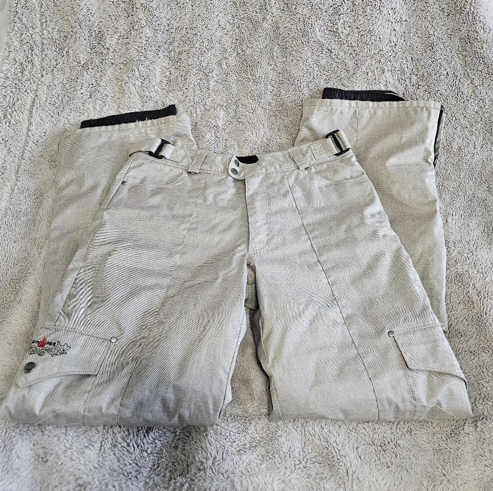 Women's Beige Snow Pants
